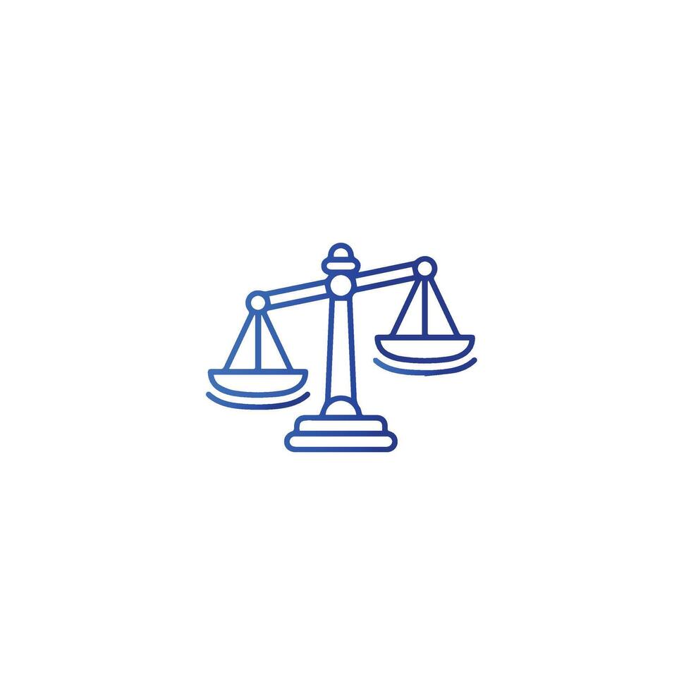 law and justice icon vector