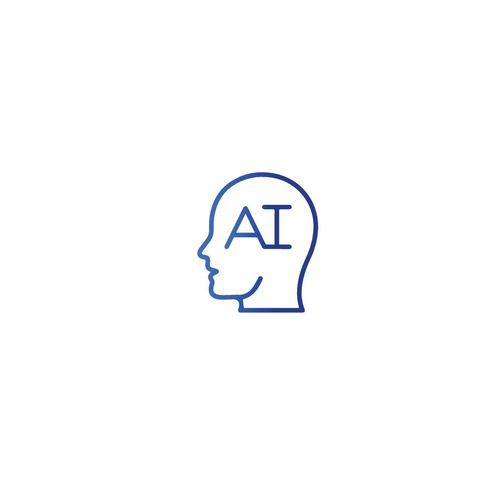 Artificial Intelligence icon , ai icon vector