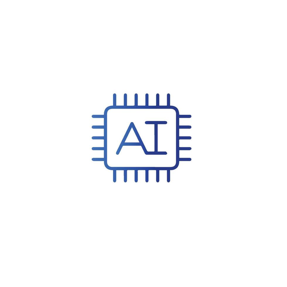 Artificial Intelligence icon , ai icon vector
