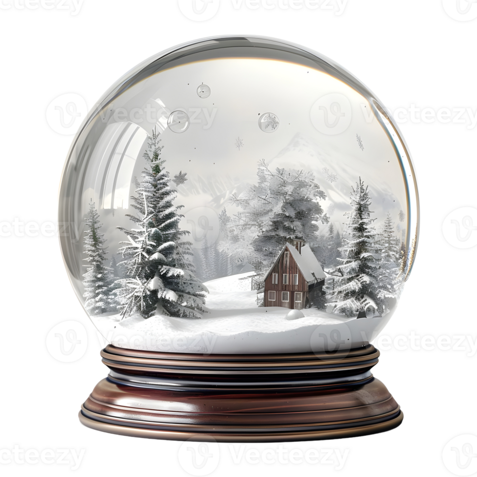 Beautiful Christmas globe on Transparent Background png