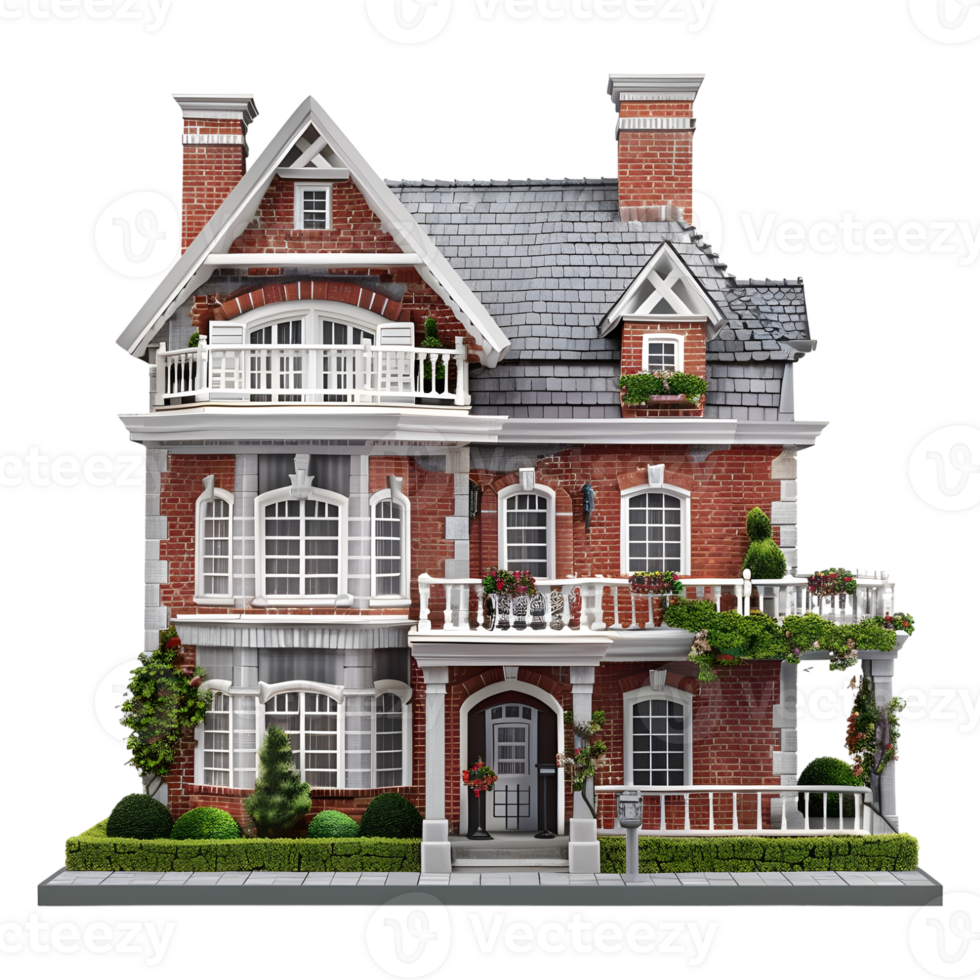 Luxury Residential House or Home on Transparent Background png