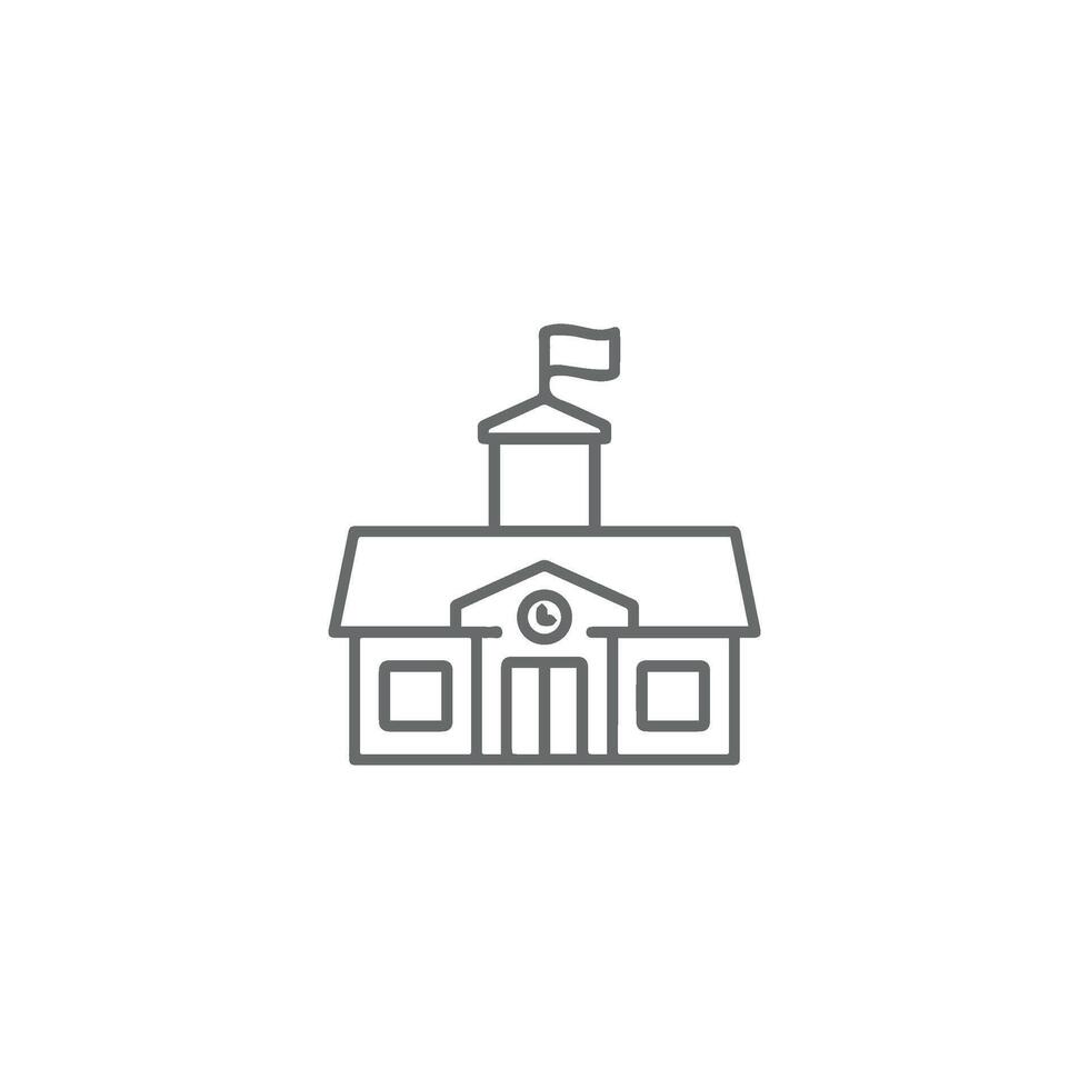 school building icon , school vector
