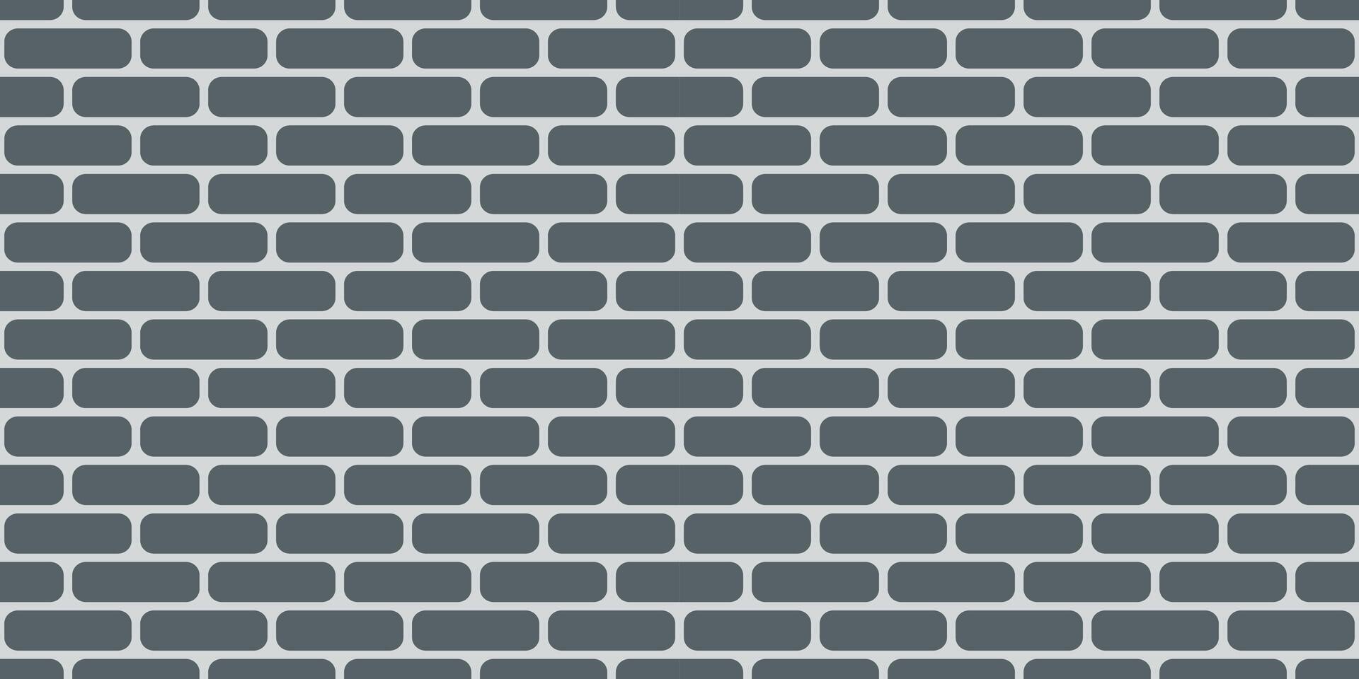 Brick wall seamless pattern. Simple endless architecture background. Gray geometric repeatable cement texture vector