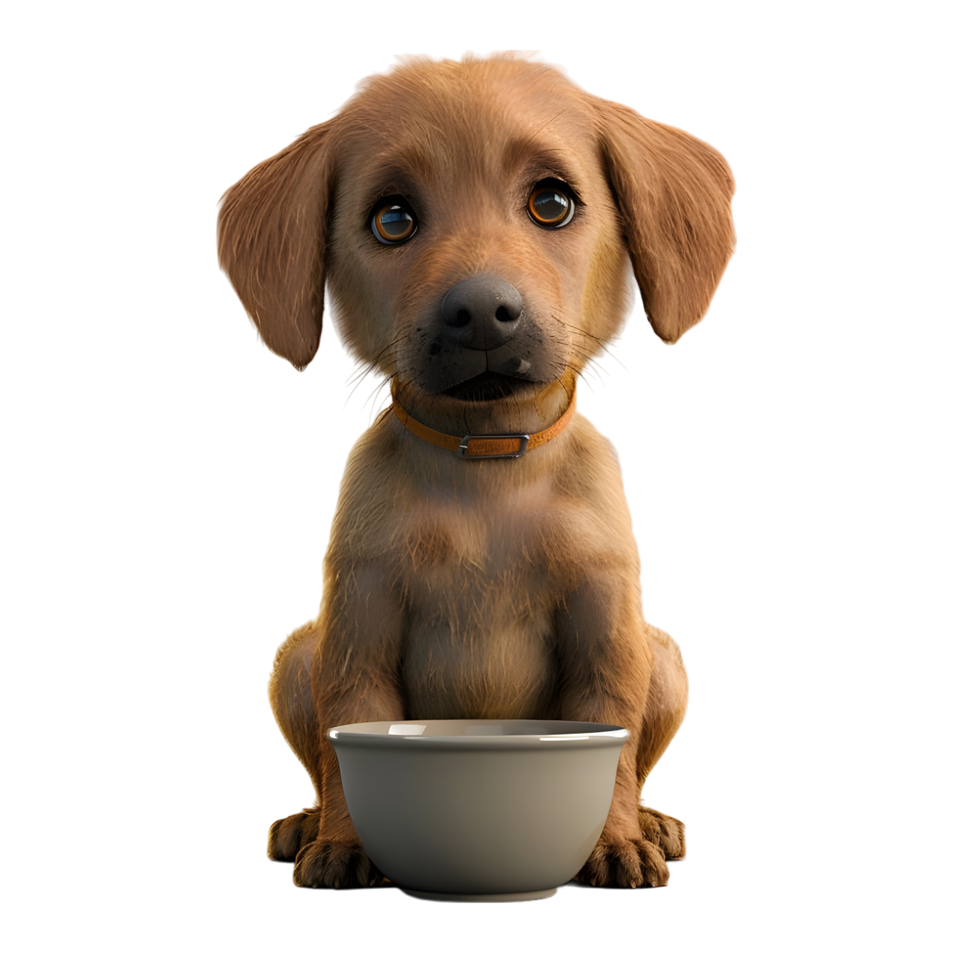 Dog With Dog Food Bowl On Transparent Background 45839626 PNG dog-with-dog-food-bowl-on-transparent-background-45839626-png