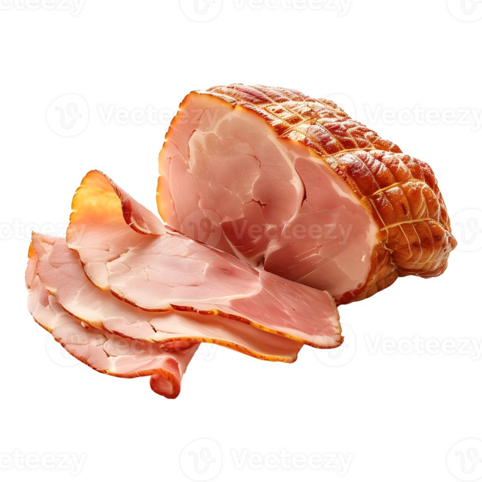 Sliced Ham on Transparent Background png