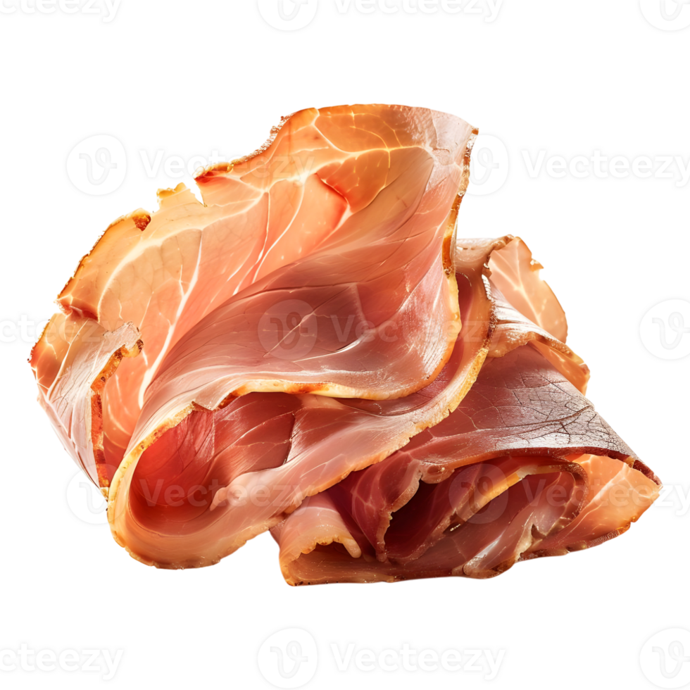 Sliced Ham on Transparent Background png