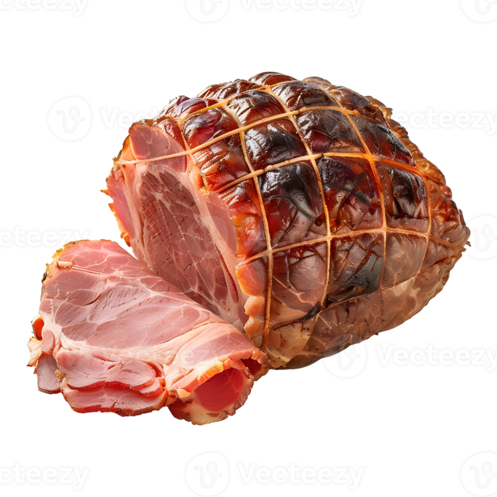 Sliced Ham on Transparent Background png