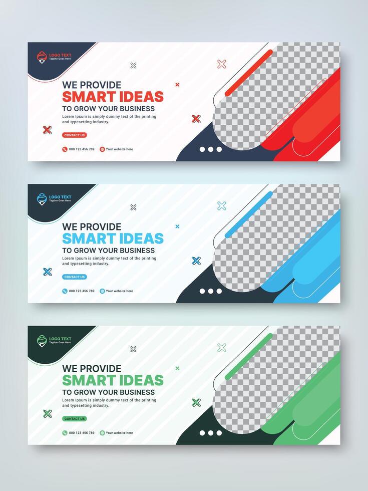 Creative business webinar social media cover banner vector