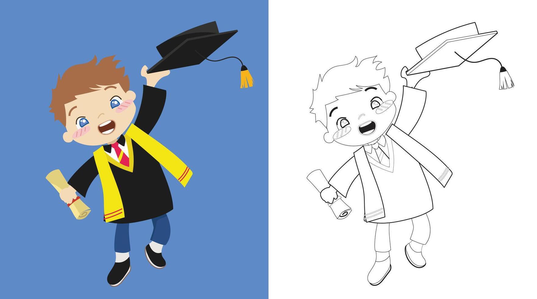 Coloring page worksheet for children. Coloring activity for kids vector