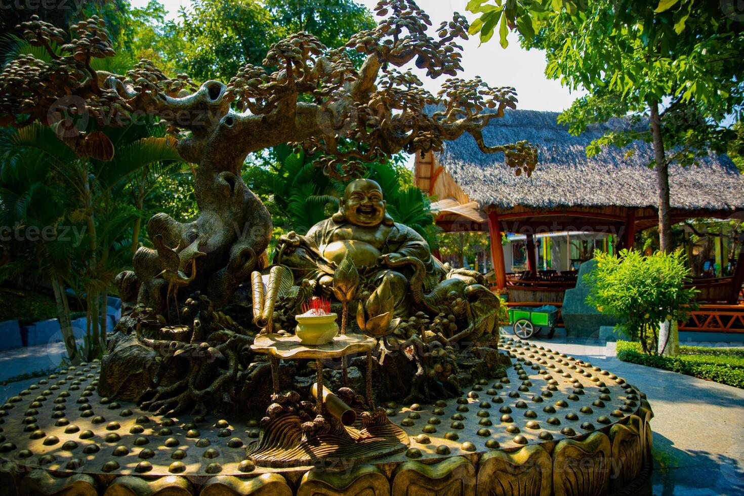 A Guardian statue at Suoi Tien park in Ho Chi Minh Vietnam photo