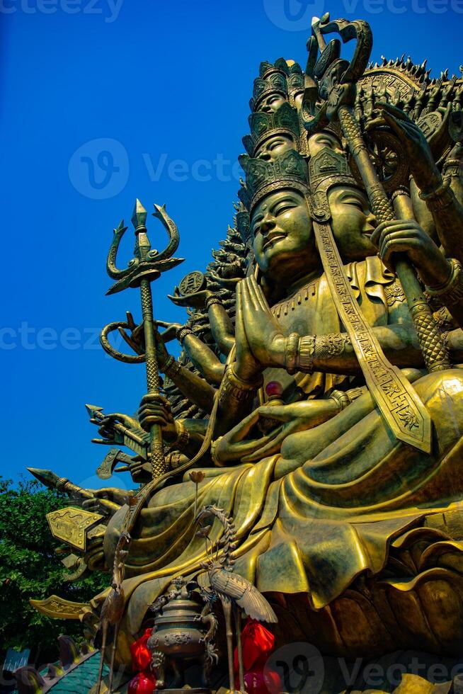 A Goddess of Mercy with a 1000 arms at Suoi Tien park in Ho Chi Minh photo