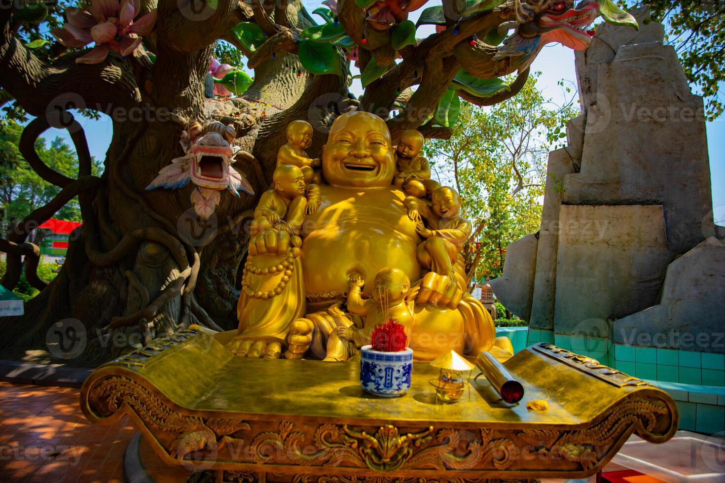 A Guardian statue at Suoi Tien park in Ho Chi Minh Vietnam photo