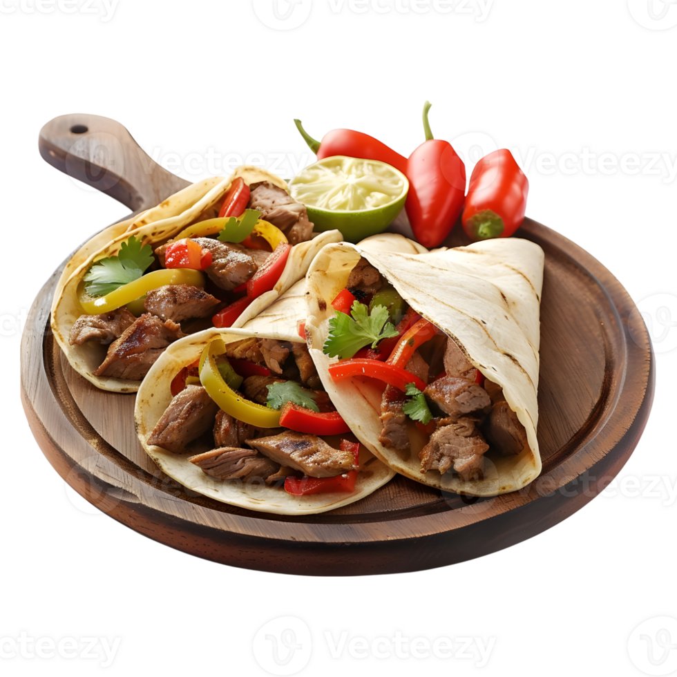 Mexican Fajita on Transparent Background png