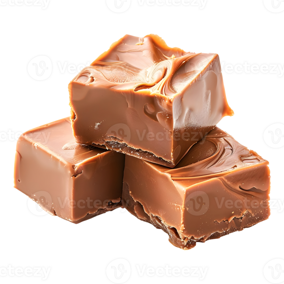 Chocolate Cubes Pile on Transparent Background png
