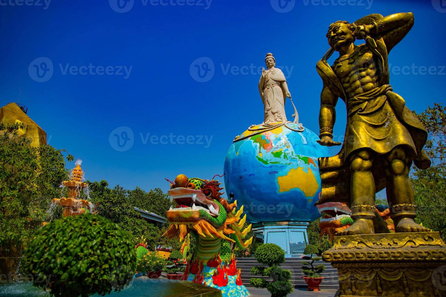 A buddhism statues at Suoi Tien park in Ho Chi Minh Vietnam handheld photo