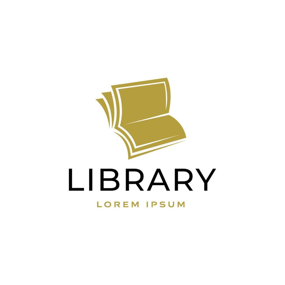 Book logo design template illustration vector