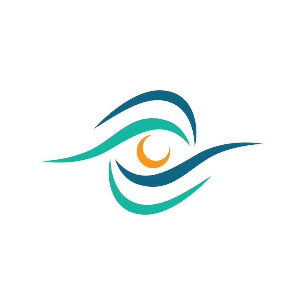Sleek eye logo for visionary branding and creative design vector