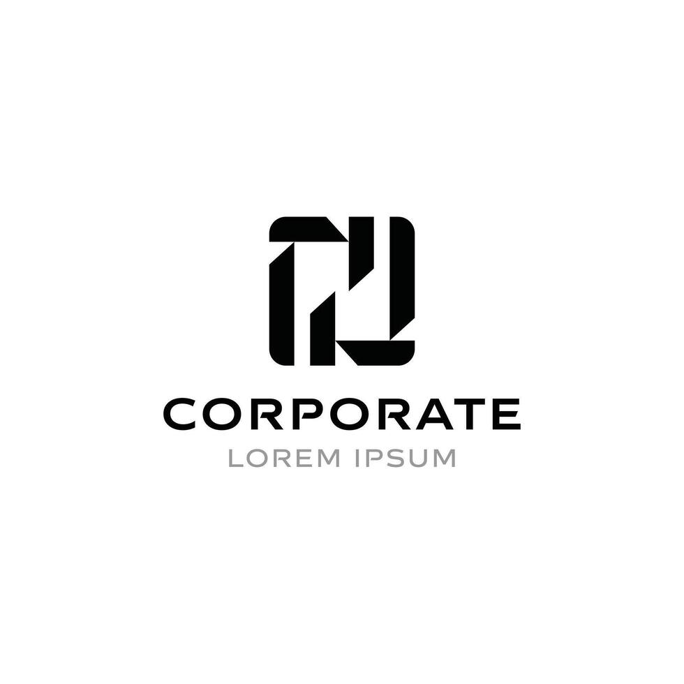 Sleek modern M logo abstract for versatile branding vector