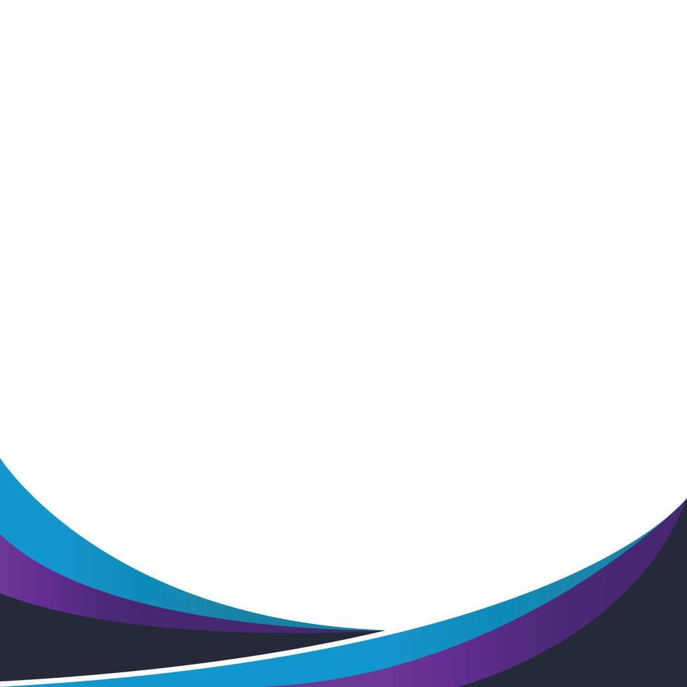 Gradient Wavy Footer vector