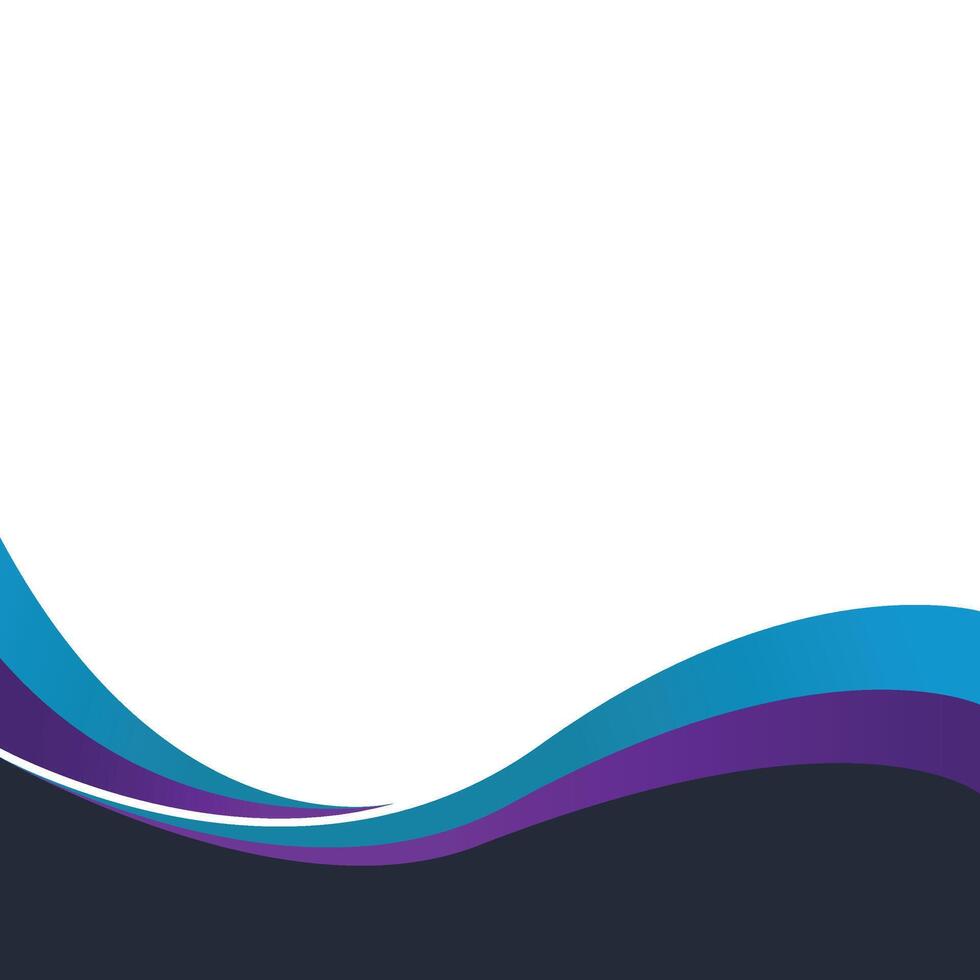 Gradient Wavy Footer vector