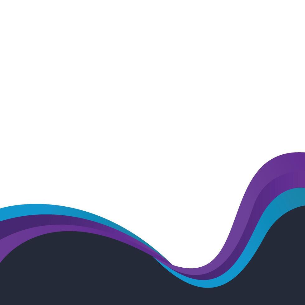 Gradient Wavy Footer vector