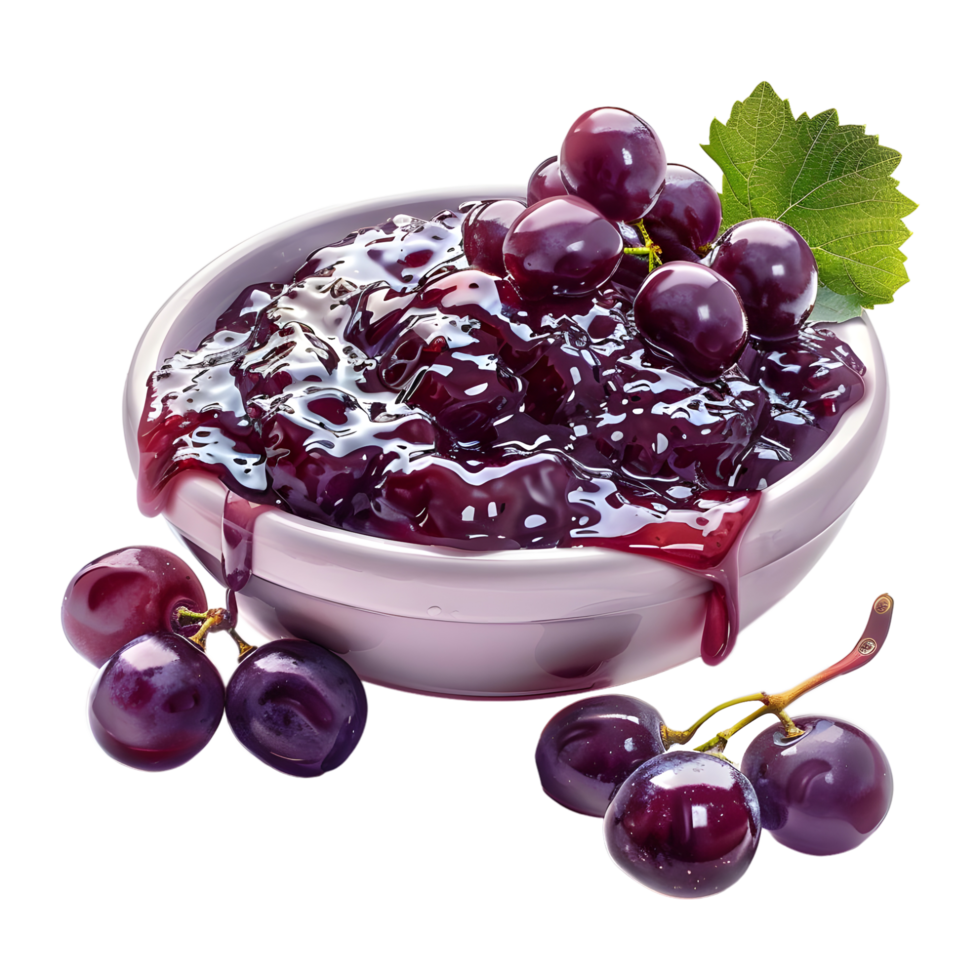 Jamun Fruit Jam on Transparent Background png