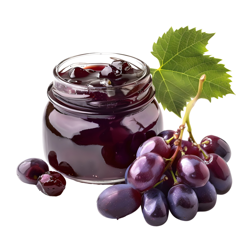 Jamun Fruit Jam on Transparent Background png