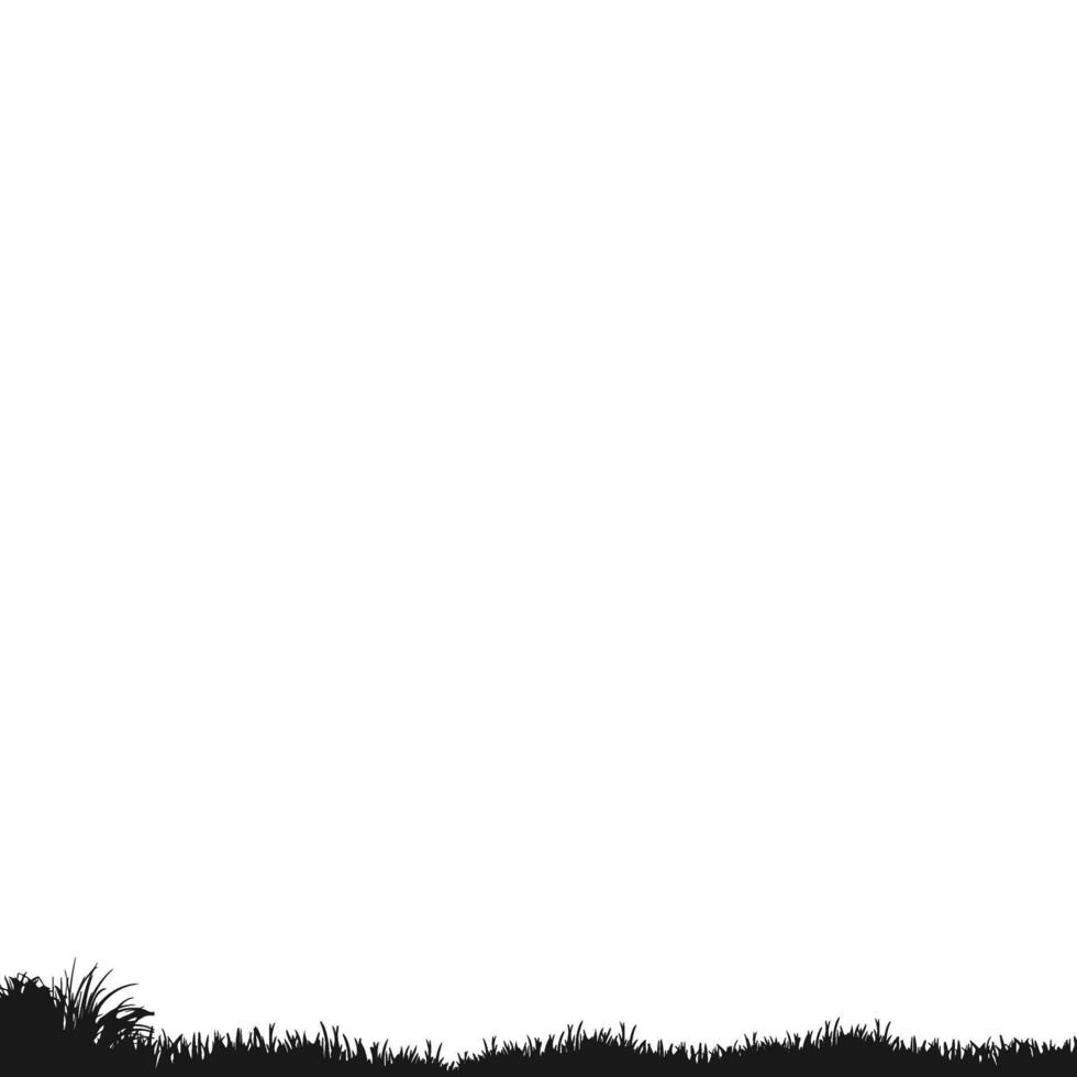 Halloween Grass Silhouette vector