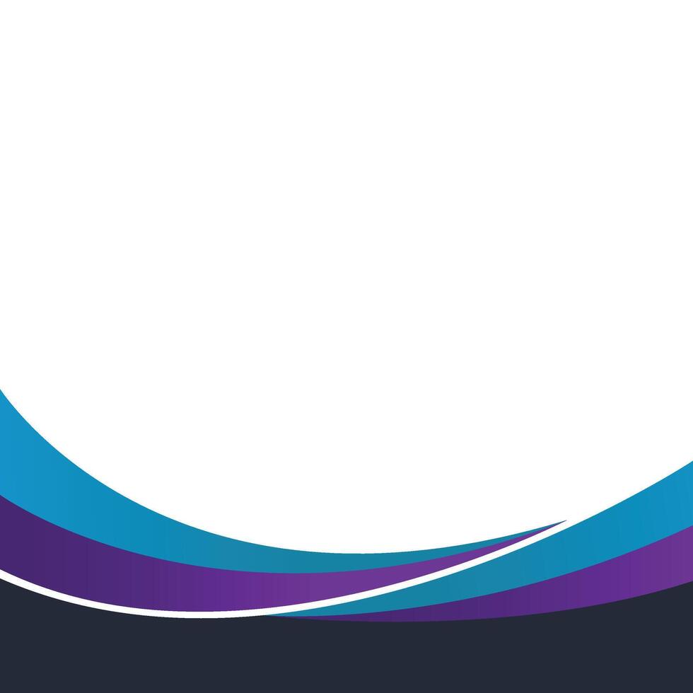 Gradient Wavy Footer vector