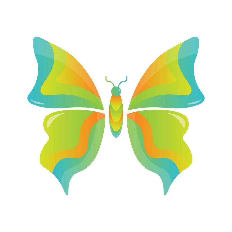 Modern Butterfly Logo vector