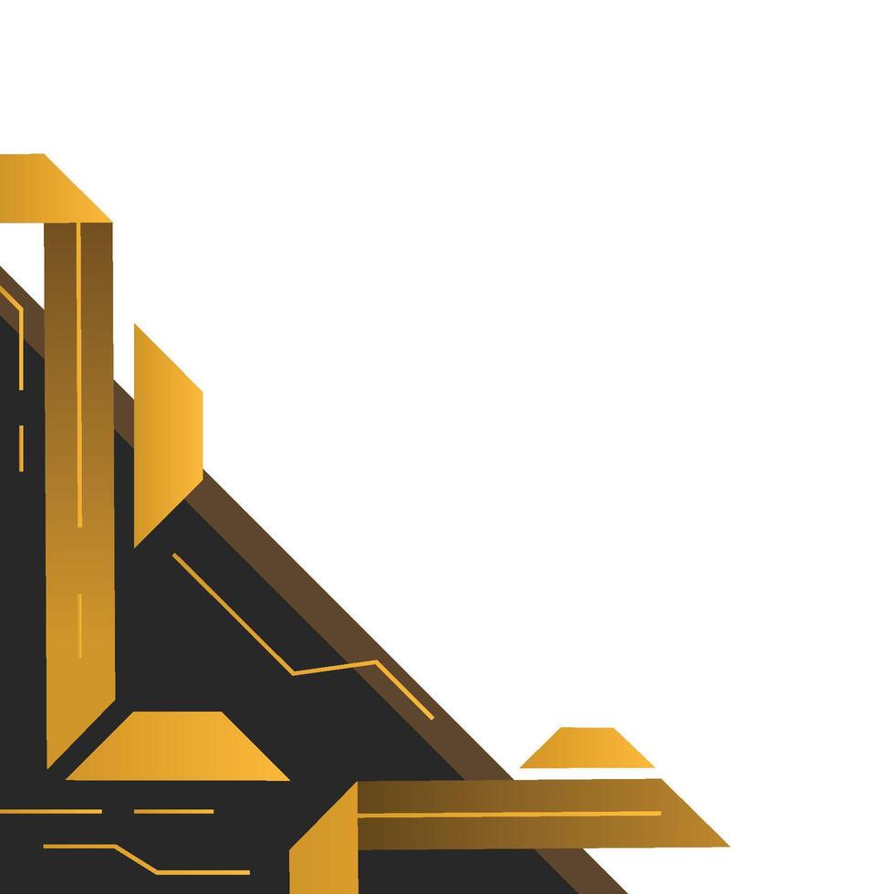 Modern Geometric Corner vector