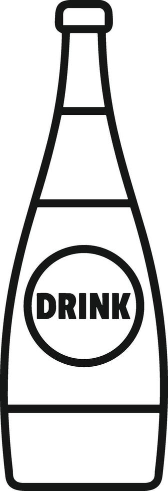 Bottle drink icon symbol image. Illustration of the drink water bottle glass design image vector