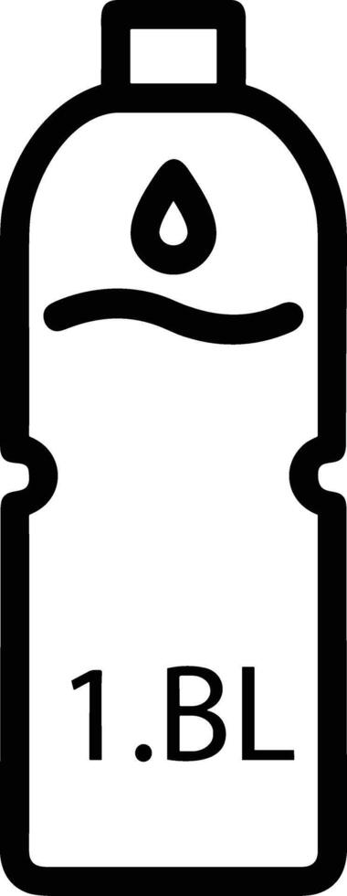 Bottle drink icon symbol image. Illustration of the drink water bottle glass design image vector