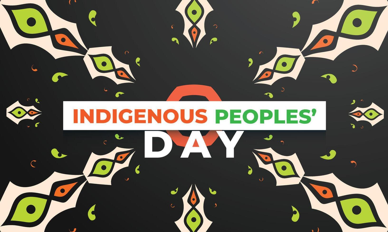 Indigenous Peoples Day. background, banner, card, poster, template. illustration. vector