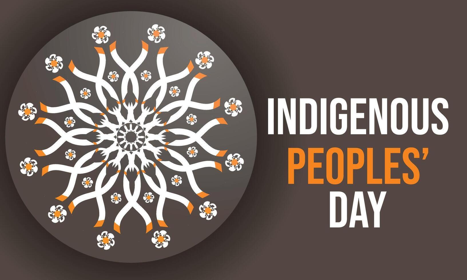 Indigenous Peoples Day. background, banner, card, poster, template. illustration. vector