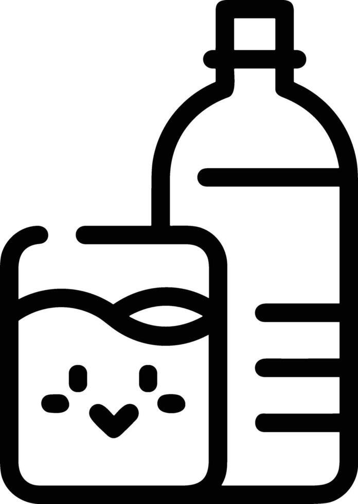 Bottle drink icon symbol image. Illustration of the drink water bottle glass design image vector