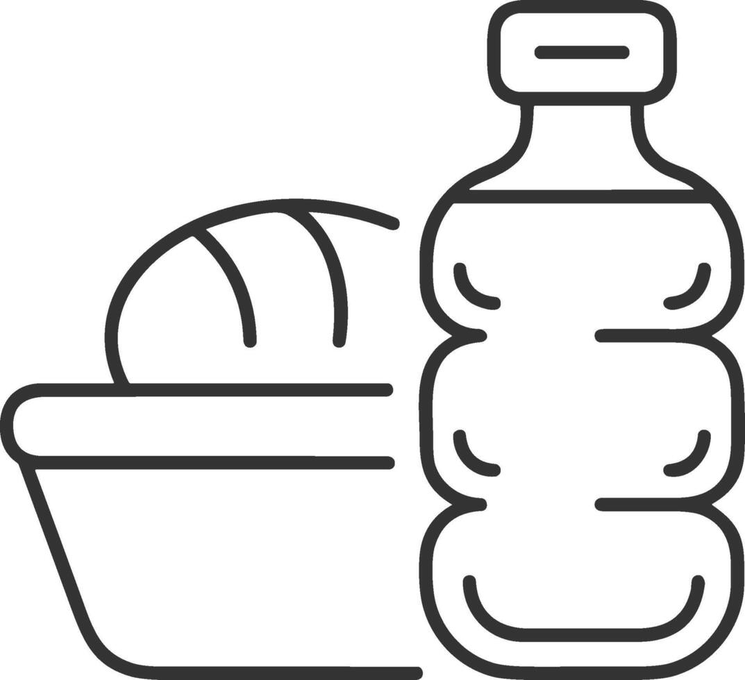 Bottle drink icon symbol image. Illustration of the drink water bottle glass design image vector