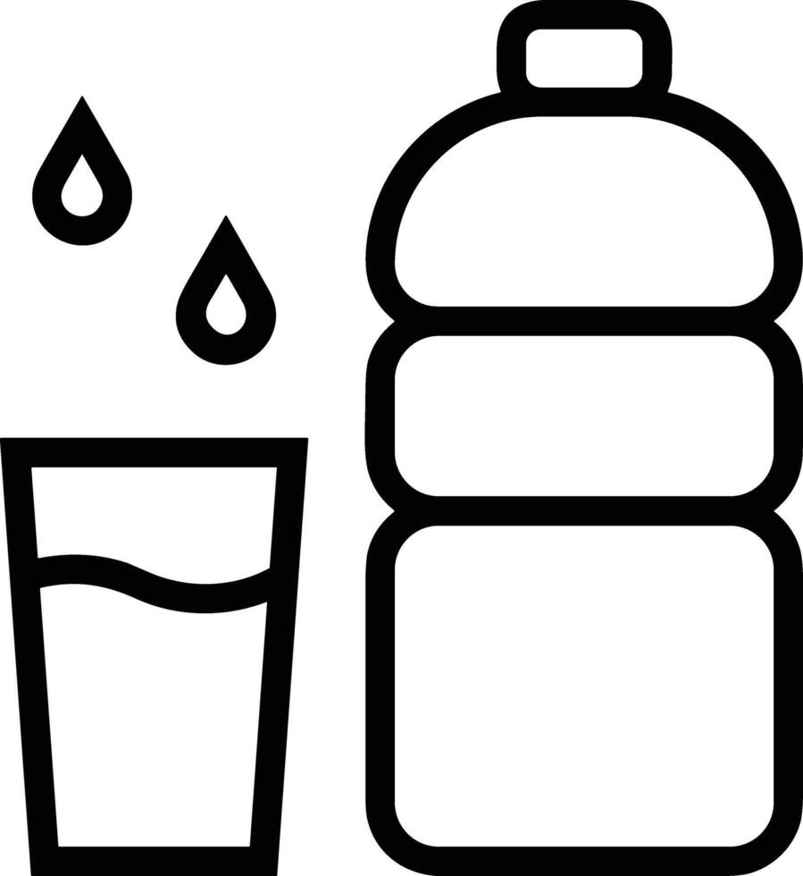 Bottle drink icon symbol image. Illustration of the drink water bottle glass design image vector