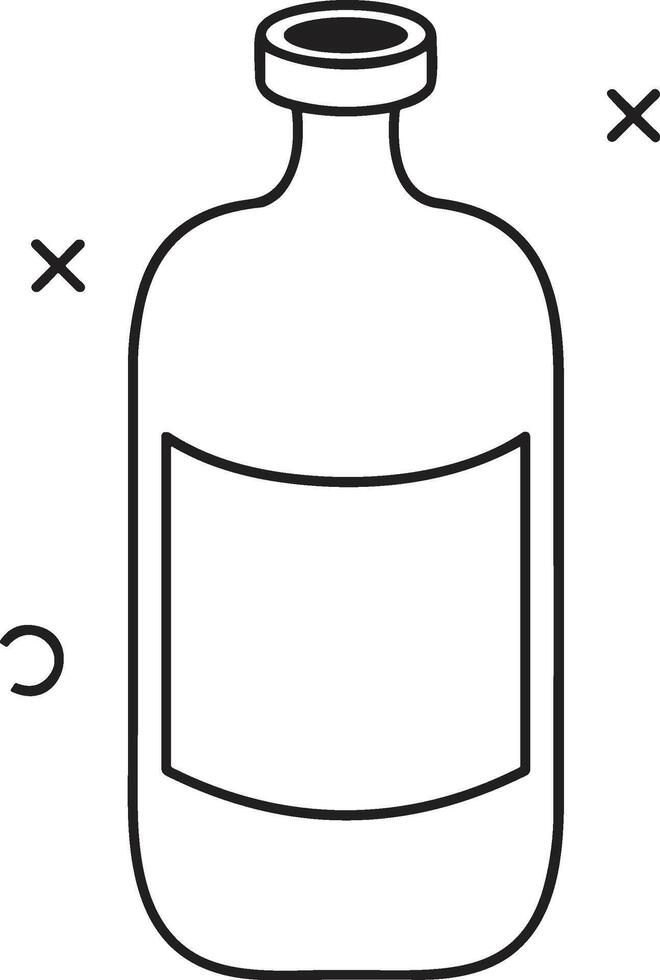 Bottle drink icon symbol image. Illustration of the drink water bottle glass design image vector