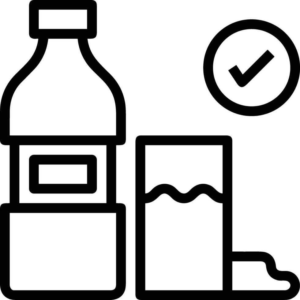 Bottle drink icon symbol image. Illustration of the drink water bottle glass design image vector