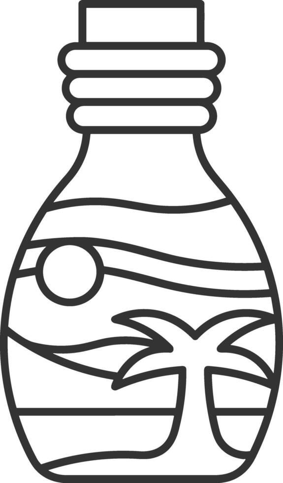 Bottle drink icon symbol image. Illustration of the drink water bottle glass design image vector