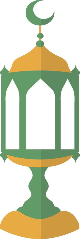 Ramadan Kareem Lantern Decoration with Arabian Design Style. Illustration Icon. vector