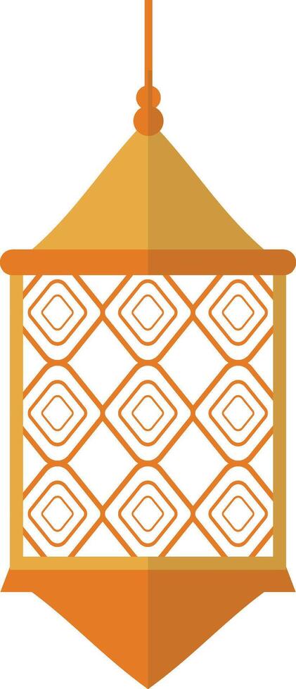 Ramadan Kareem Lantern Decoration with Arabian Design Style. Illustration Icon. vector