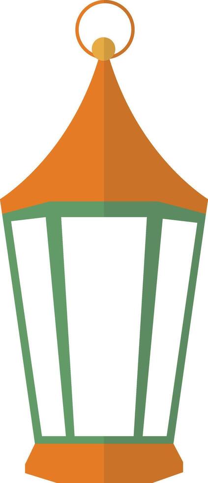 Ramadan Kareem Lantern Decoration with Arabian Design Style. Illustration Icon. vector