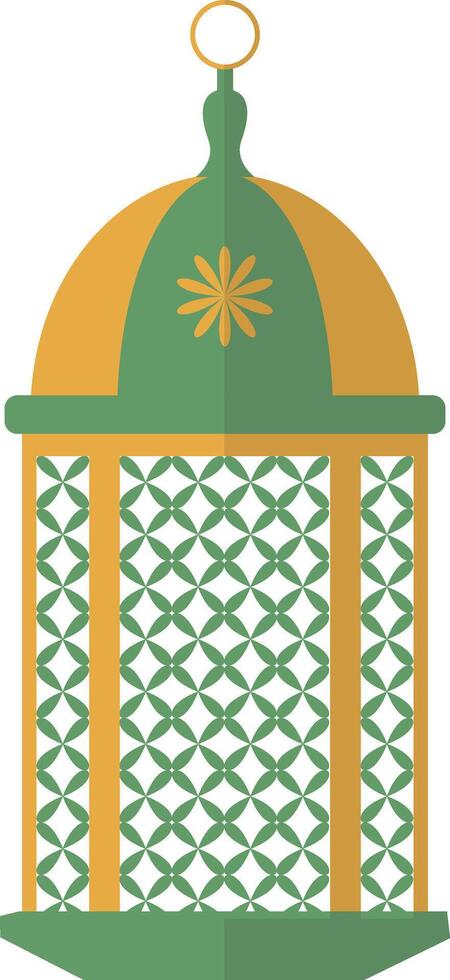 Ramadan Kareem Lantern Decoration with Arabian Design Style. Illustration Icon. vector