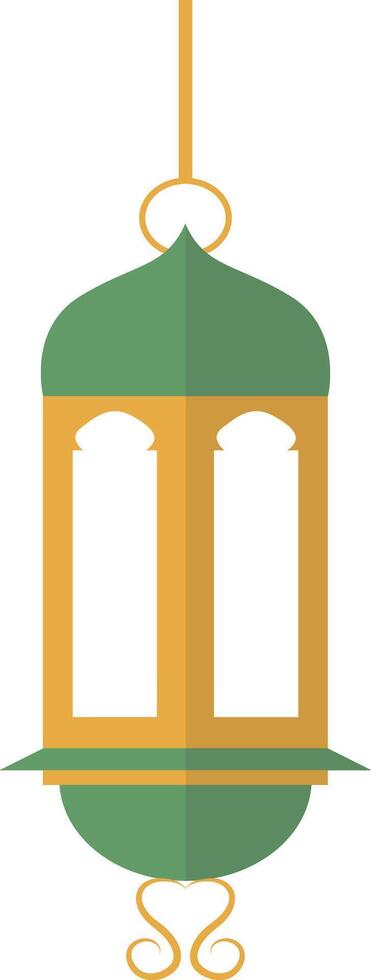 Ramadan Kareem Lantern Decoration with Arabian Design Style. Illustration Icon. vector