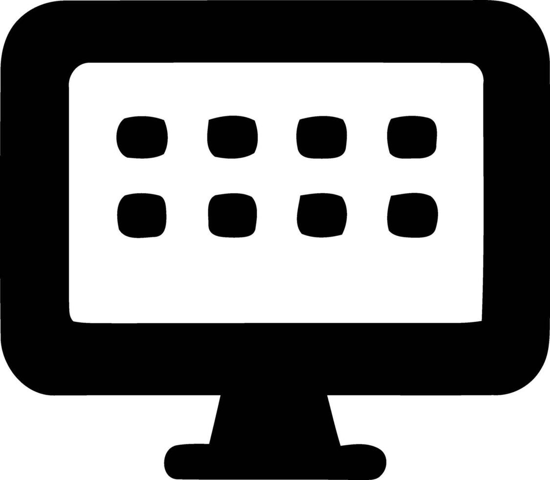 esencial poder en, un minimalista informática experiencia. vector