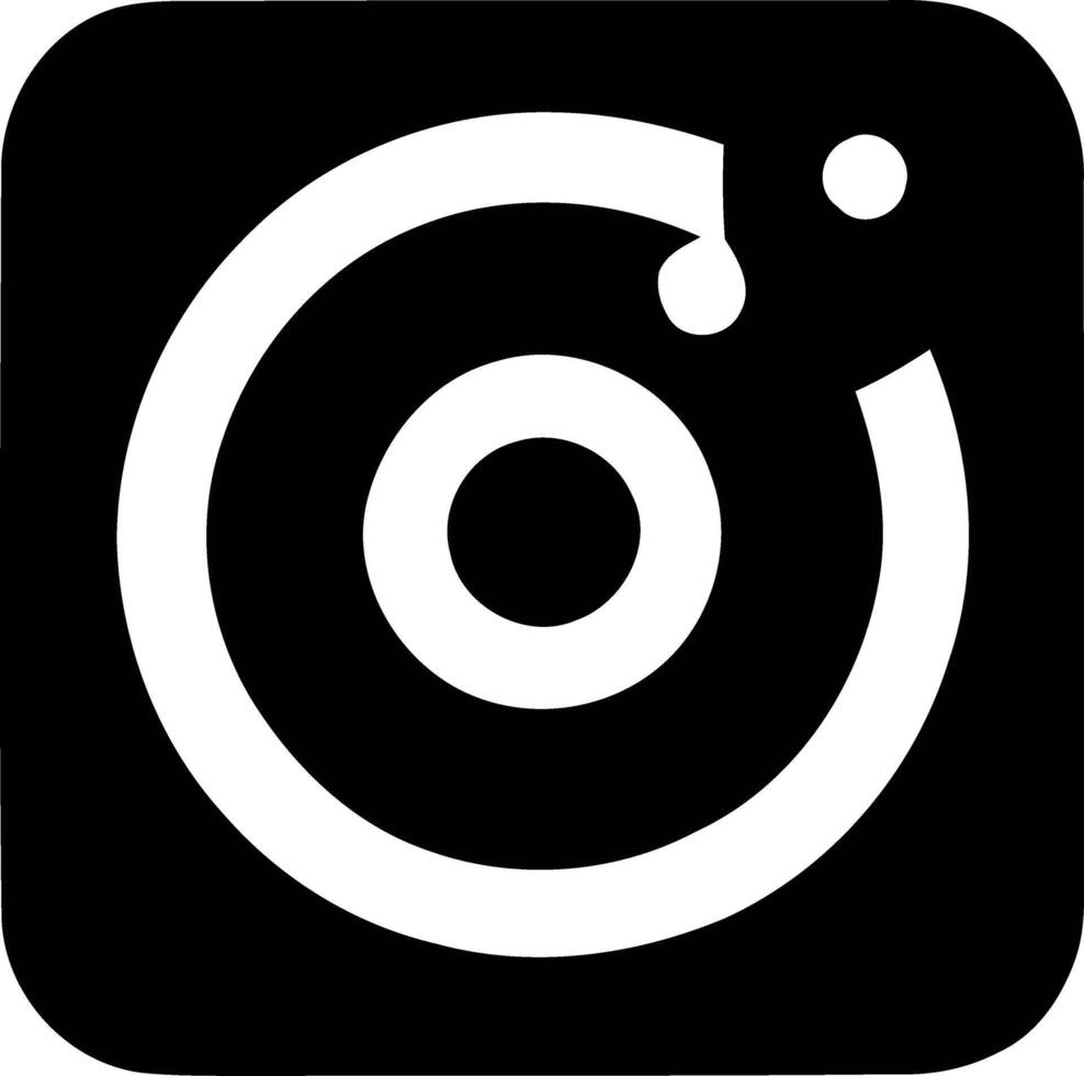 Minimalist Exploration, Instagram's Iconic 'I' and Camera Icon. vector