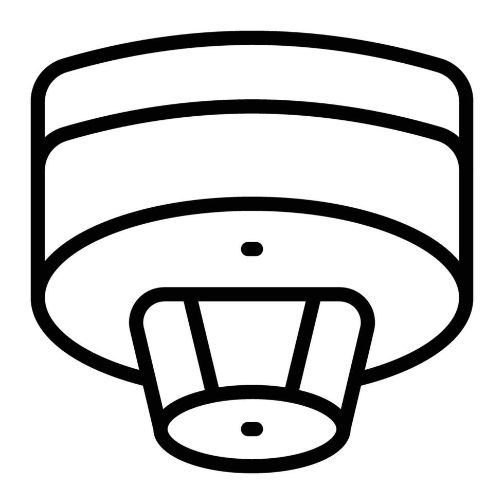 Smoke Detector line icon vector