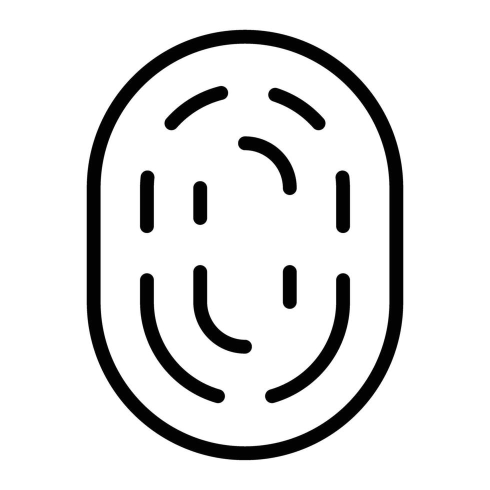 Biometric Line Icon Design vector